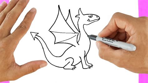 dragon para dibujar facil